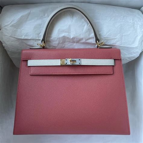 hermes pink kelly epsom authentic|Hermes kelly 25cm bag.